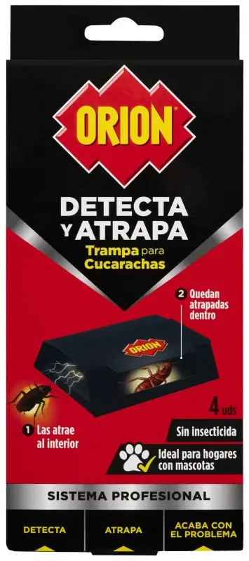 Orion Trampa para Cucarachas Adhesiva 4U