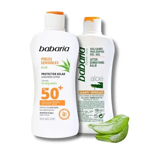 Pack Babaria Protector Solar SPF 50 Mineral + After Sun Aloe Vera