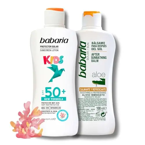 Pack Protector Solar Mineral Niños SPF 50 + After Sun Aloe Vera Babaria