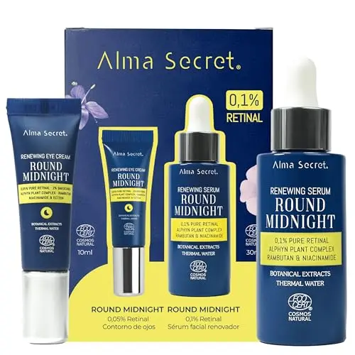 Pack Sérum Facial Retinal 0,2% + Contorno Ojos Antiarrugas Hidratante Noche Vegano ECOCERT
