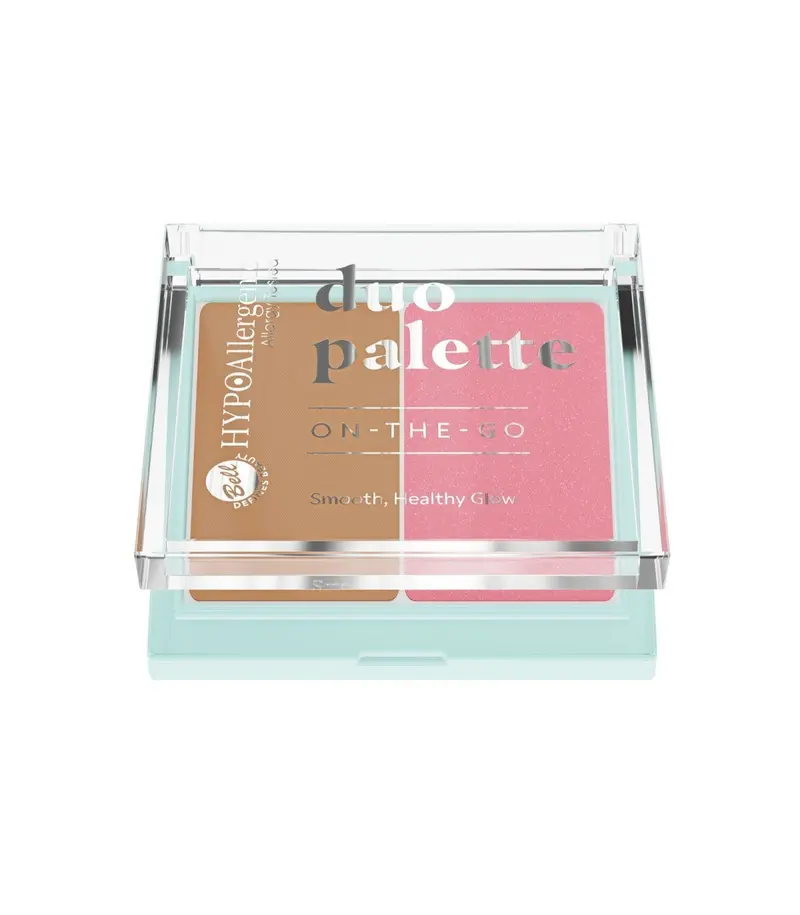Paleta de contorno y colorete hipoalergénica Duo Palette 01 Velvet Contour - Bell Hypo