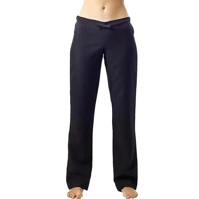 Pantalón 100% poliéster negro con goma talla XL