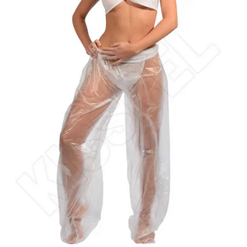 Pantalón protector de polietileno para tratamientos corporales 25 unidades