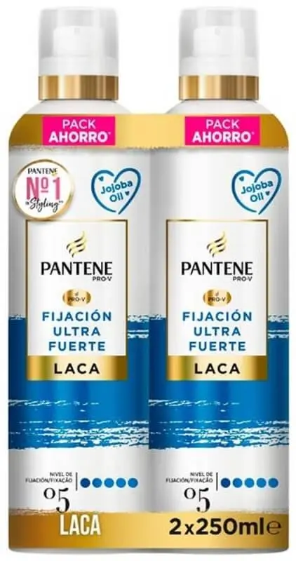 Pantene Laca Fijación Ultra Fuerte Pack de 2 x 250 ml
