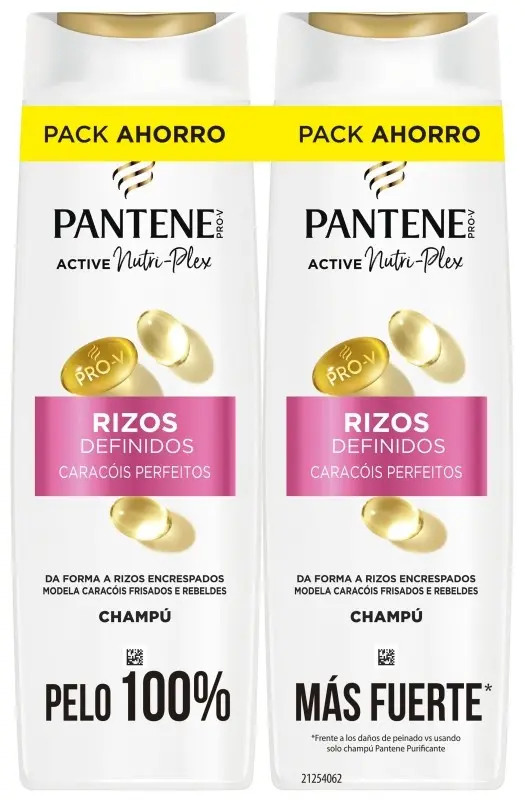 Pantene Pro-V Rizos Definidos Champú Pack de 2 x 325 ml