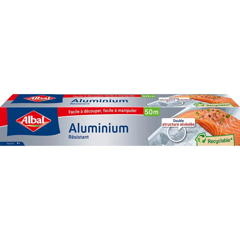 Papel Aluminio Albal Extra Resistente 50 Metros - Fácil de Cortar