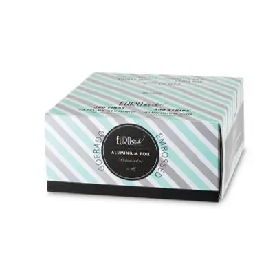 Papel de Aluminio gofrado tiras de 27x12cm caja 300 unidades