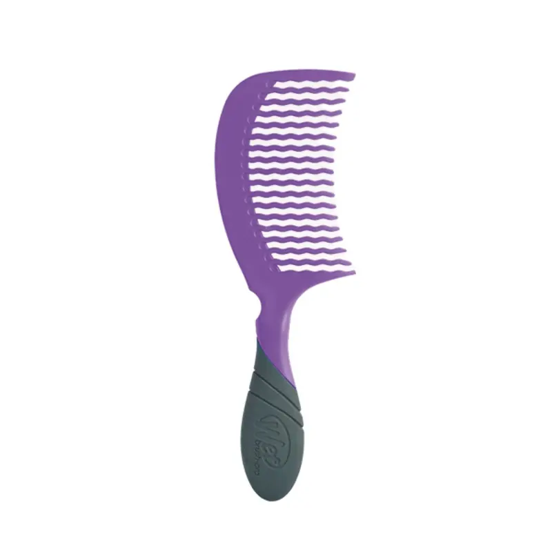 Peine desenredante de púa ondulada y mango ergonómico Wet