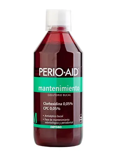 Perio Aid Mantenimiento Colutorio 500ml - Enjuague Bucal Antiséptico sin Alcohol