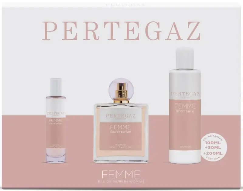Pertegaz Estuche Femme Vapo 100 ml + 30 ml + Emulsion 200 ml