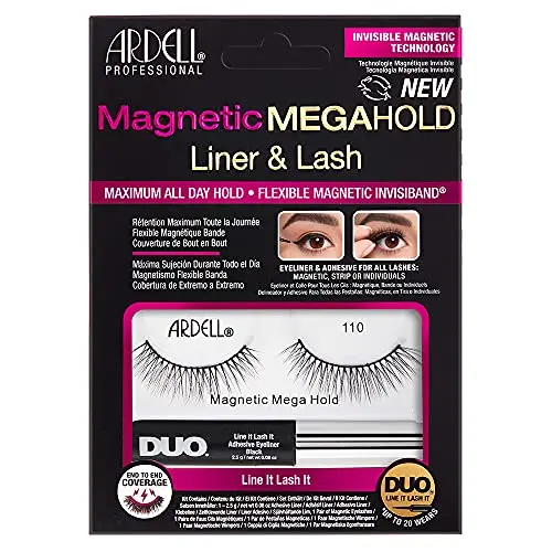 Pestañas Magnéticas Ardell Magnetic MegaHold Liner & Lash #110 - 2 Pares