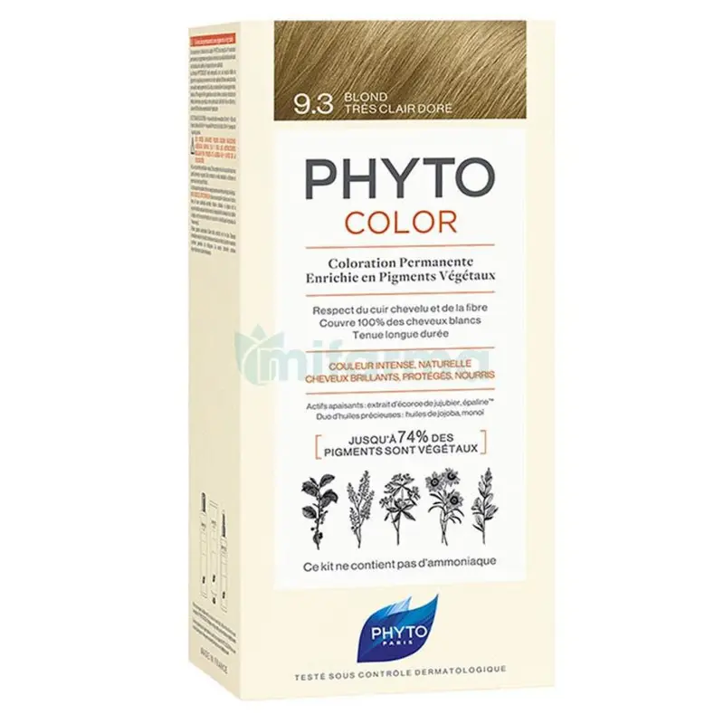 Phyto color 9.3 rubio dorado muy claro