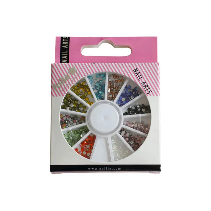 Piedras decorativas multicolor para Nail Art Pollié 600 piezas