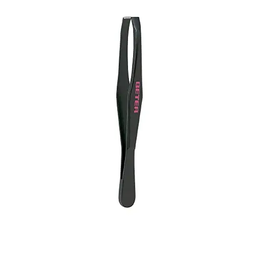 Pinza Beter Profesional Punta Recta Negro Pavonado