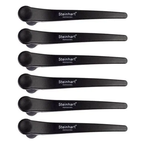 Pinza Carbono Steinhart negra larga 6 unidades