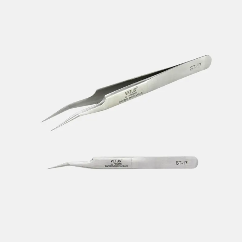 Pinza curva ST-17 para Extensiones de Pestañas