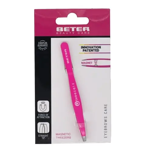 Pinza Magnética Beter Doble Punta - Depilación Precisa y Rápida