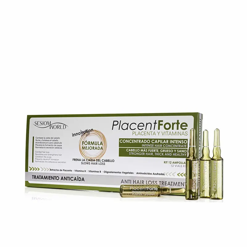 Placent Forte Tratamiento Anticaída - 12 Ampollas
