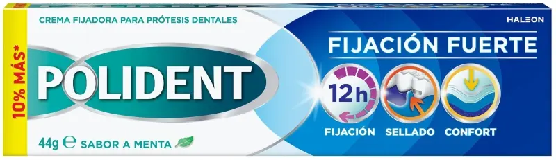 Polident Crema Fijadora para Prótesis Dentales Sabor a Menta 44g