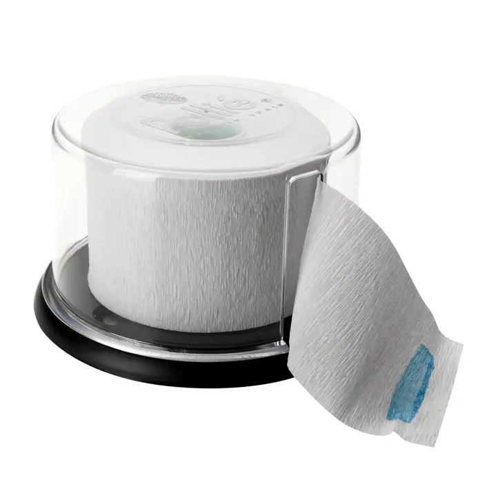 Porta rollos con dispensador de papel de cuello