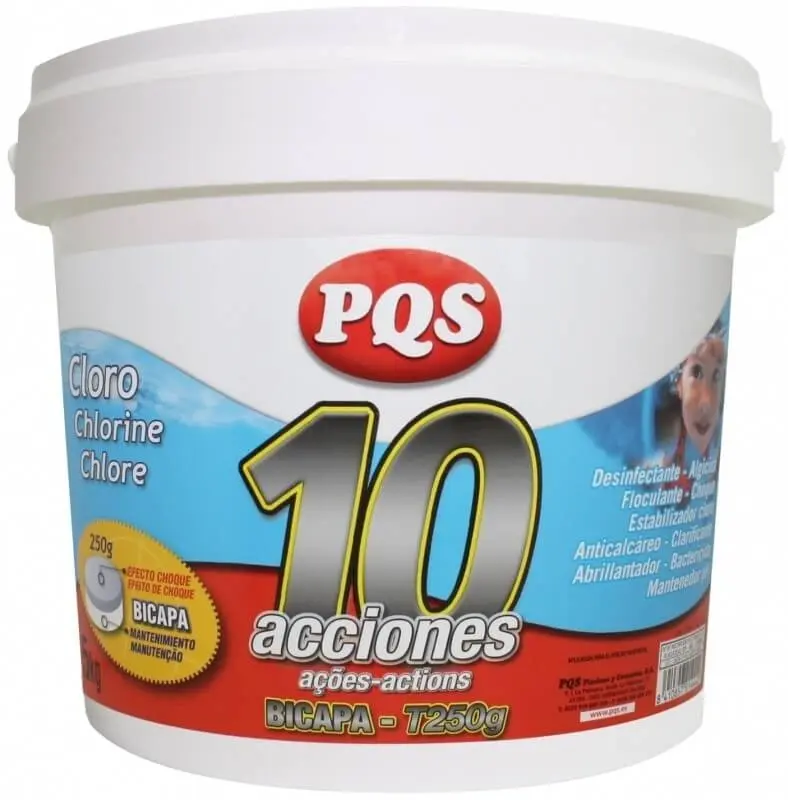 PQS Cloro 10 Acciones Bicapa 5 Kg