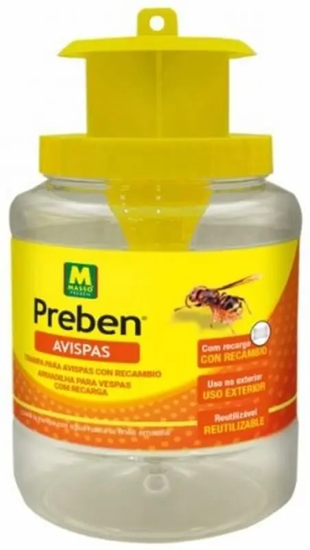 Preben Trampa para Avispas con Recambio Reutilizable