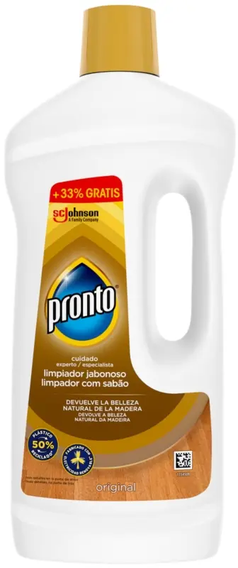 Pronto Original Limpiador Jabonoso Madera 750 ml