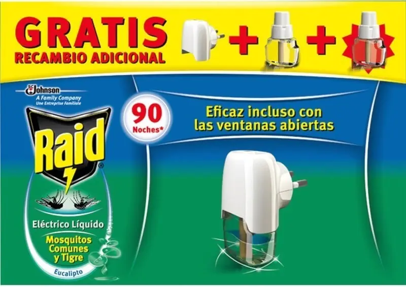 RAID Eucalipto 45 Noches Aparato + 2 Recambios