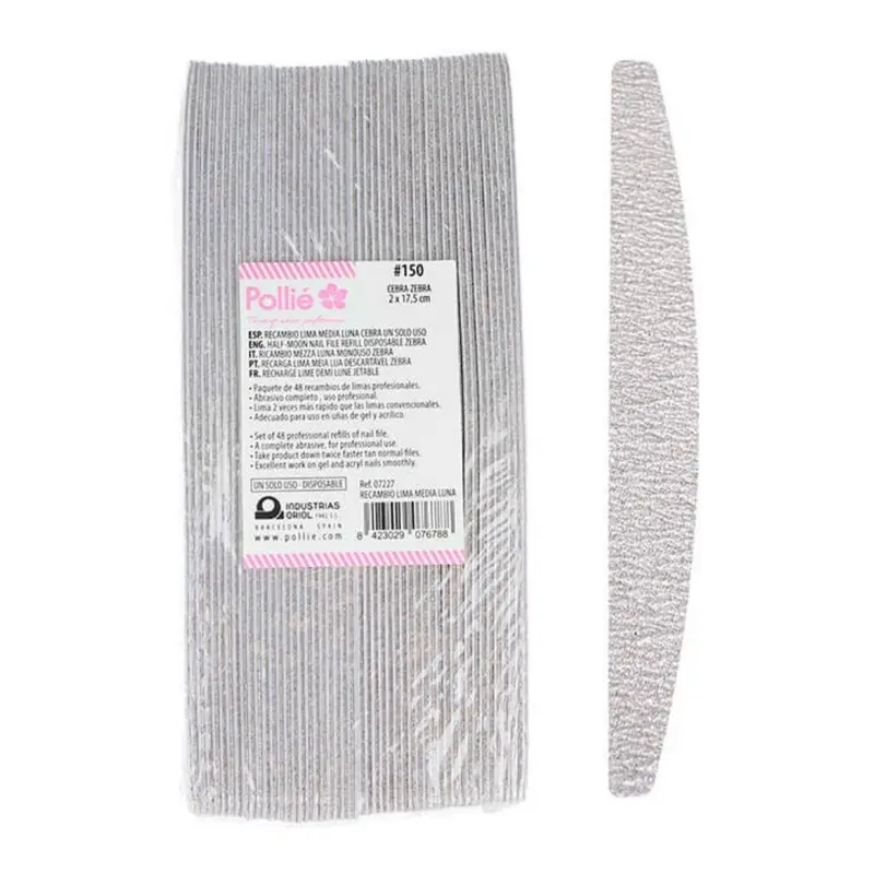 Recambio Lima media luna zebra 150 pack 48 unidades