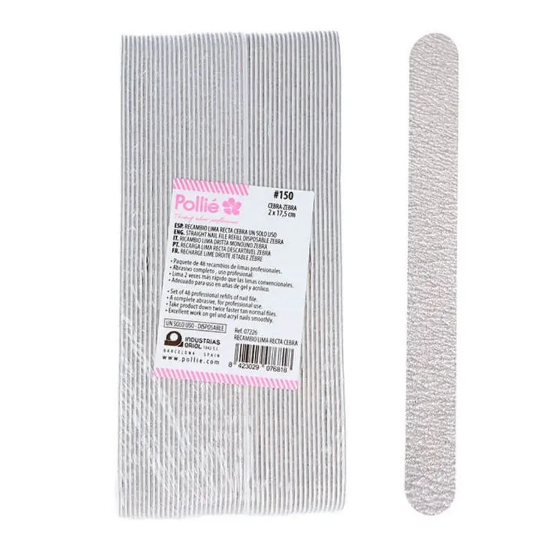 Recambio Lima recta zebra 150 pack 48 unidades