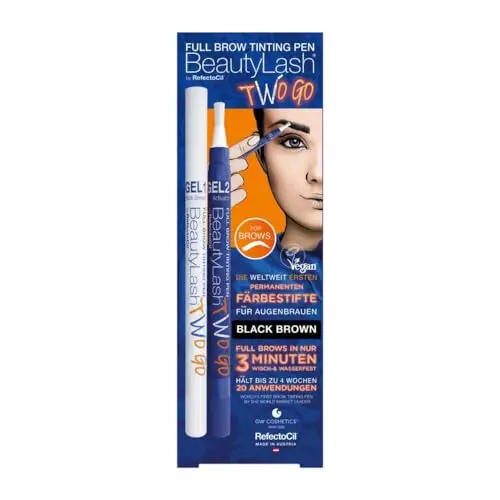 RefectoCil BeautyLash Two Go Black Brown - Tinte para Pestañas 2 Piezas