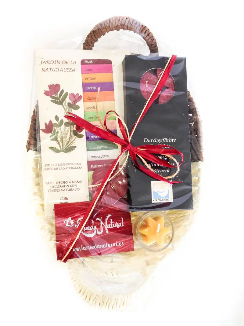 Regalo Aromas Canvela - Set Inciensos, Incensario y Velas Vegetales
