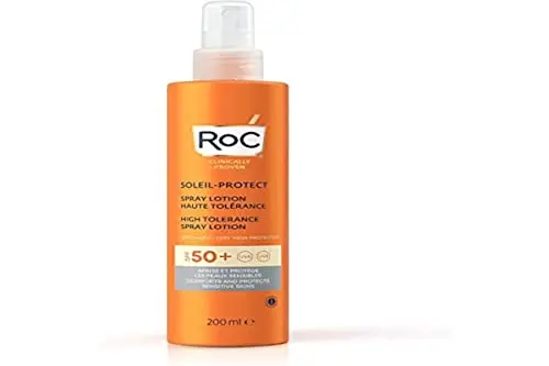 ROC Soleil-Protect High Tolerance SPF 50+ - Protector Solar en Spray para Pieles Sensibles 200ml