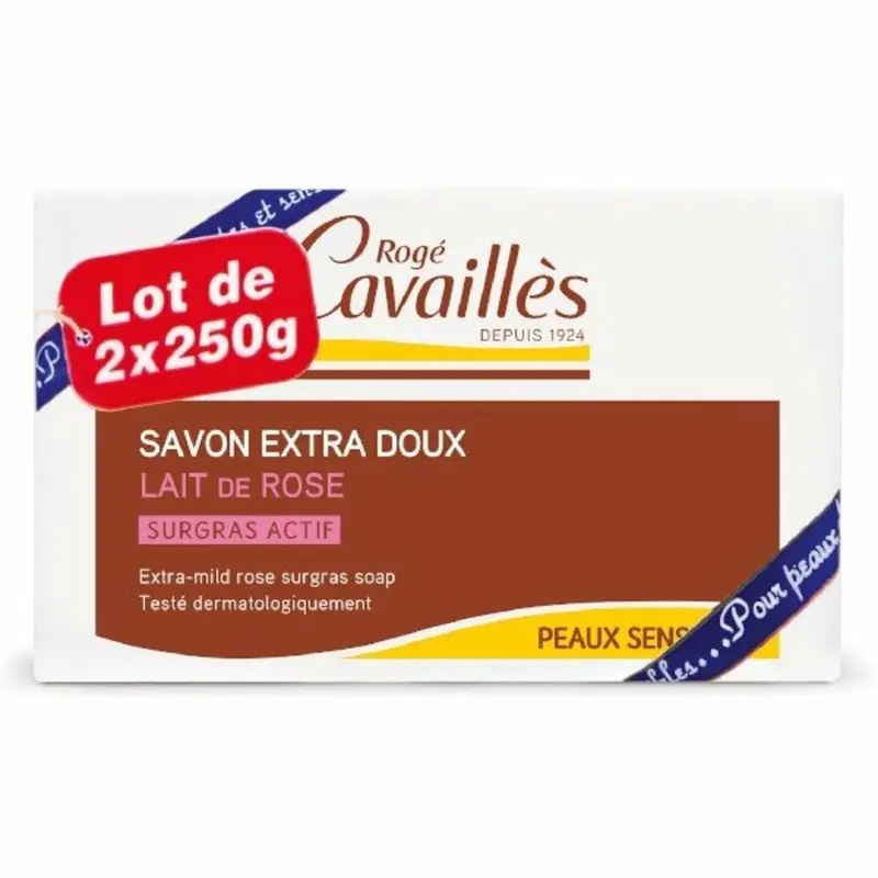 Roge cava. savon extra doux rose 2x250g