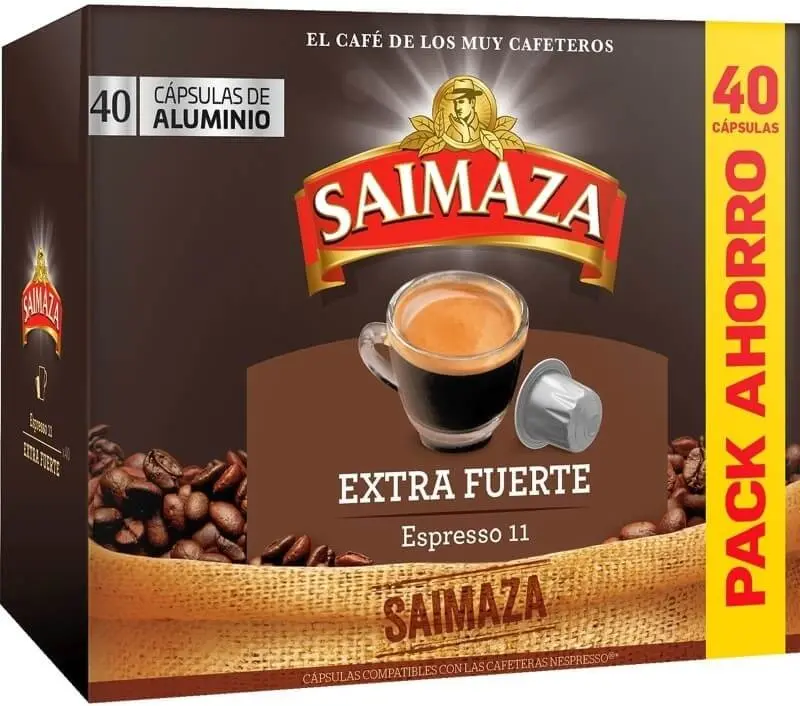 Saimaza Café Extra Fuerte 40 Cápsulas