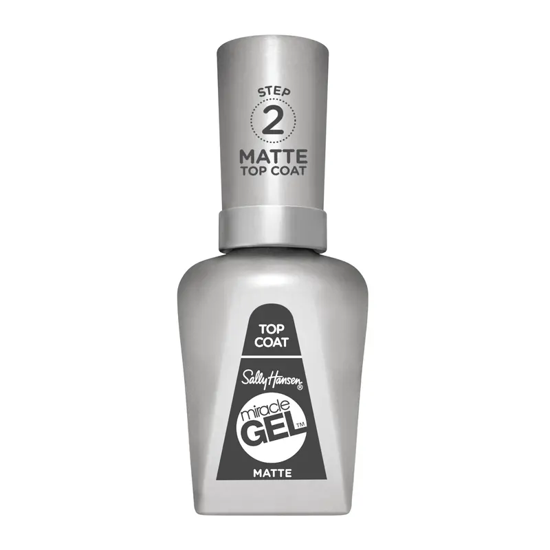 Sally Hansen Miracle Gel Top Coat Matte - Acabado Mate Duradero 14,7ml