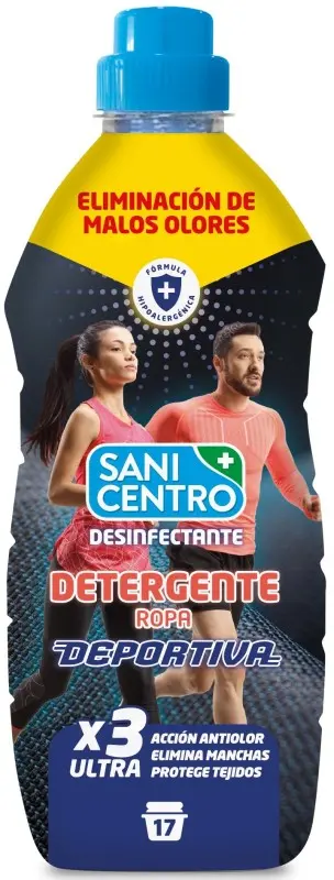 Sanicentro Ropa Deportiva Detergente Líquido Desinfectante 1L