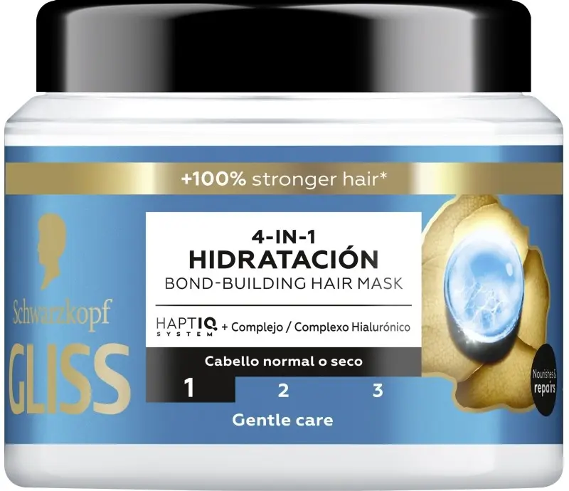 Schwarzkopf Gliss 4-in-1 Hidratación Mascarilla Capilar 400 ml