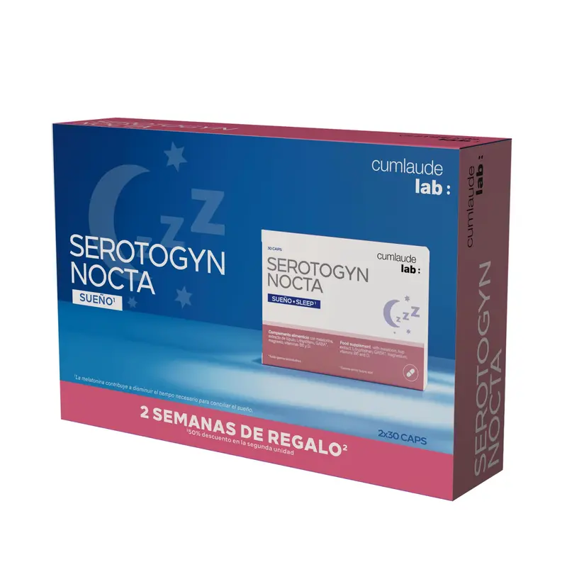 Serotogyn Nocta - Complemento para Sueño y Menopausia con Melatonina