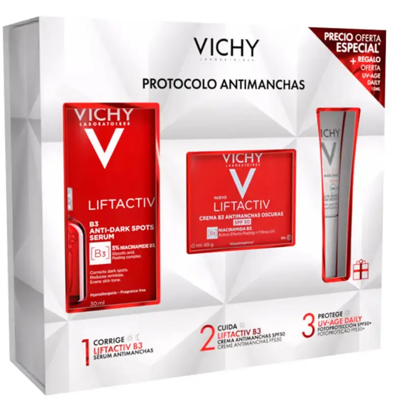 Serum anti-stain+ cream anti-dark + cream protective VICHY