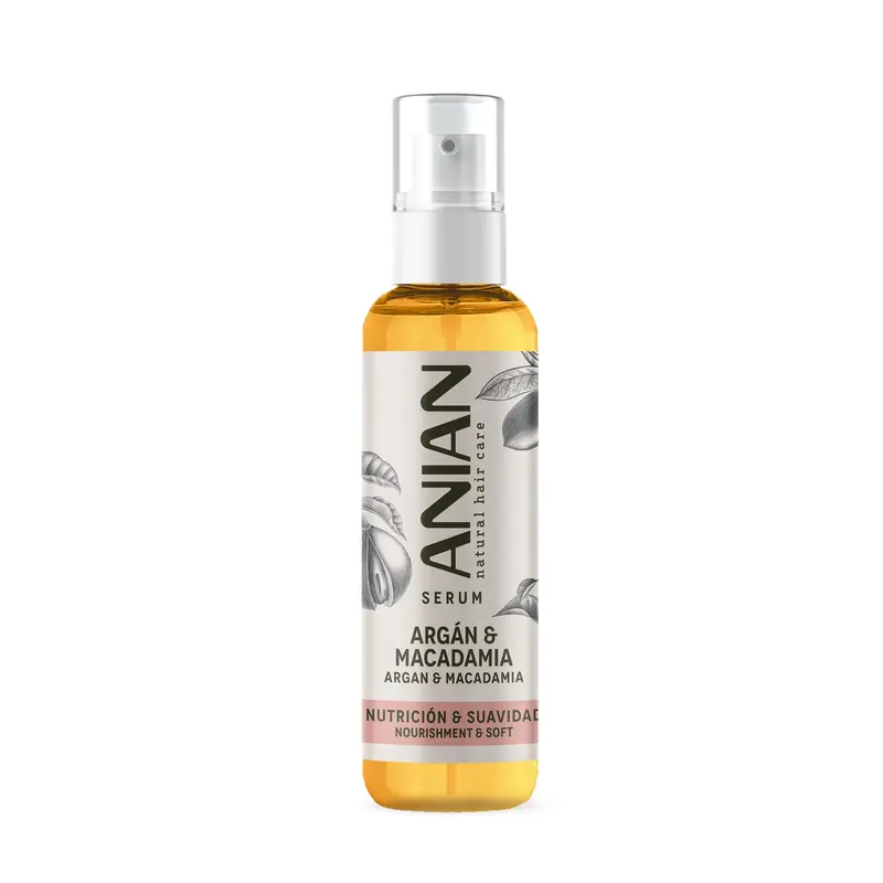 Sérum Argán, Macadamia y Trigo ANIAN - 100 ml Nutrición Intensiva