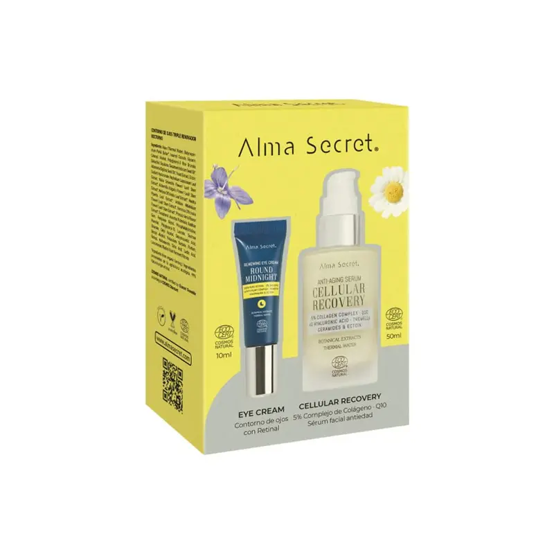 Sérum Facial Antiedad Cellular Recovery 5% Colágeno Q10 + Contorno Ojos Retinal