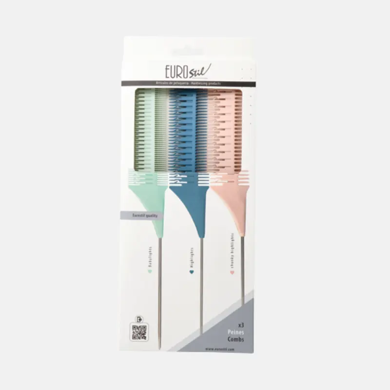 Set de 3 peines para mechas
