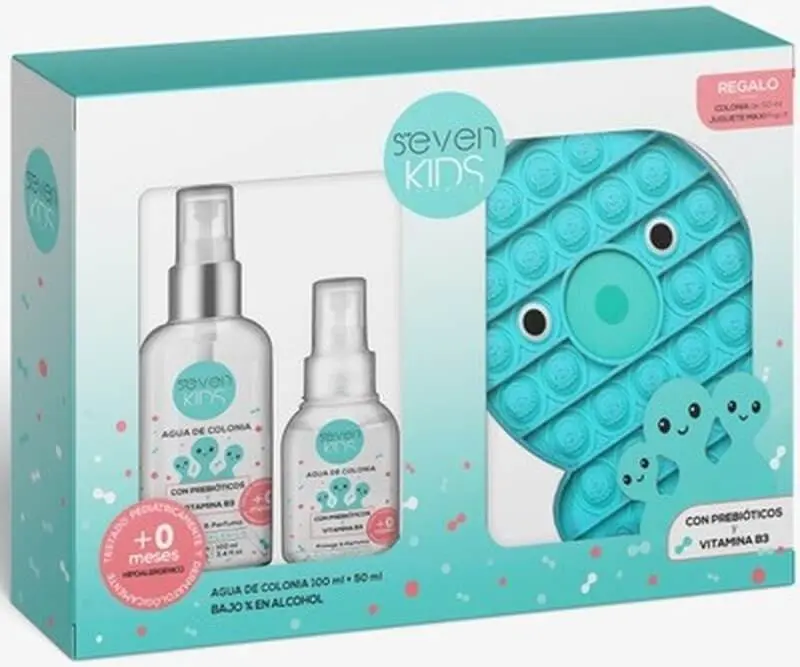 Seven Kids Estuche Vapo 100 ml + Mini 50 ml + Juguete Pop It