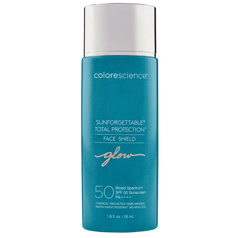 Shield Glow SPF 50 Crema solar facial Brillo dorado Colorescience 55ml