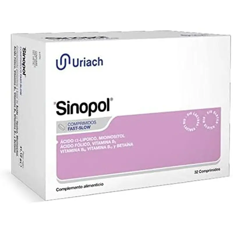Sinopol Comprimidos Fast-Slow 30 Unidades - Suplemento de Vitaminas B