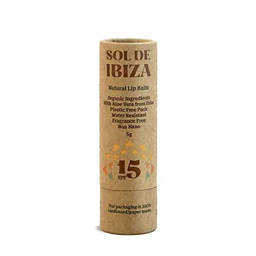 Sol De Ibiza Bálsamo Labial SPF15 Plastic Free - Óxido de Zinc Non Nano Vegano