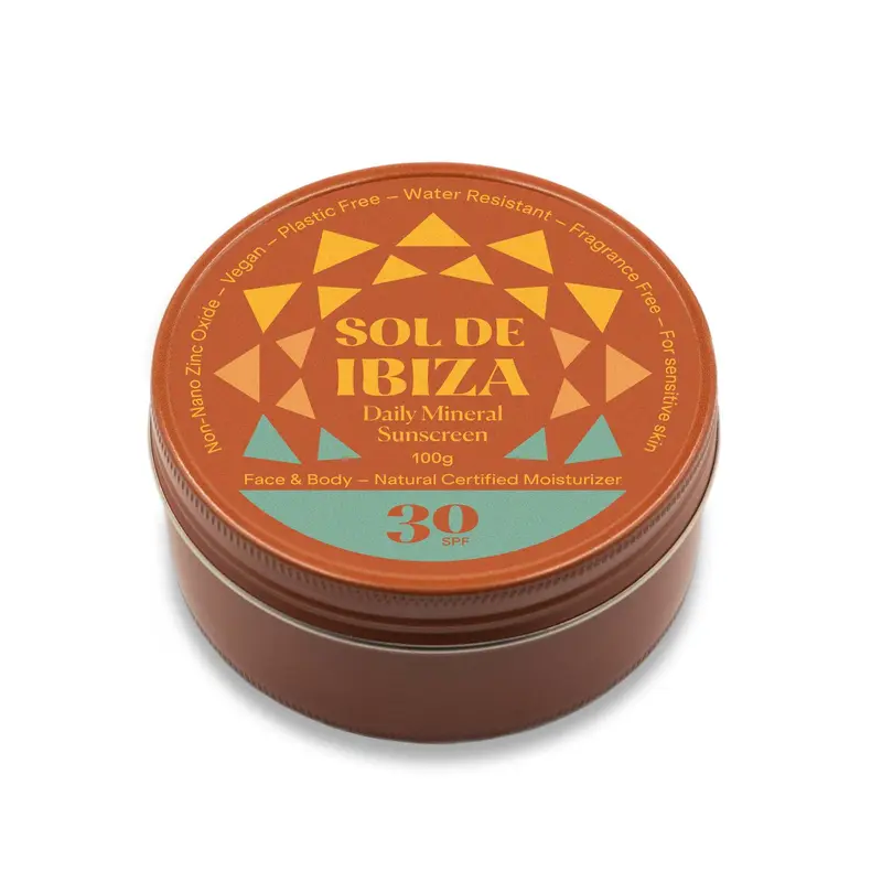 Sol De Ibiza Protector Solar Natural Mineral SPF30 - Cara & Cuerpo