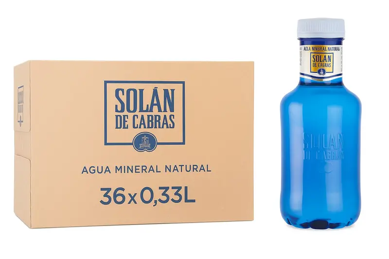 Solán De Cabras Agua Mineral Natural - Pack de 36 x 33 cl - Total