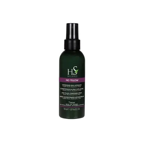 Spray Acondicionador No Yellow cabello rubio decolorado y gris Hs Milano 150ml